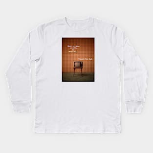 Vintage photograph with love quote Kids Long Sleeve T-Shirt